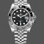 Men's Rolex GMT Master II-M126710GRNR 0003, 40mm, Steel & 18K Yellow Gold, Automatic, Black Dial Black
