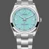 Men's 2024 Rolex Oyster Perpetual-126000, Stainless Steel, Baby Blue Dial, Blue