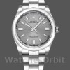 Unisex's Rolex Oyster Perpetual 36mm Unisex-116000-Rhodium Grey Dial Grey