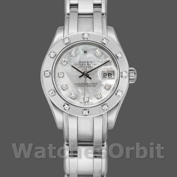 Women's Rolex Pearlmaster 29mm Women's-80319-MOP Diamond Dial Luxury