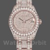 Men's Rolex Pearlmaster 39mm Men's-86405RBR-Everose Gold-Paved Diamond Dial Luxury
