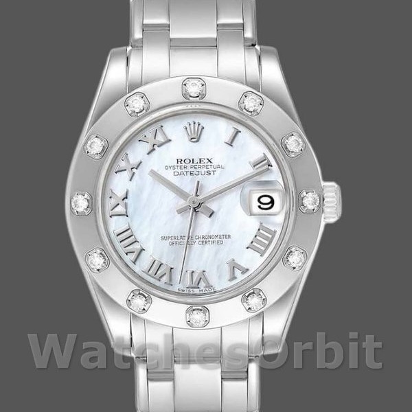 Women's Rolex Pearlmaster 34mm Women's-81319-MOP Dial Luxury