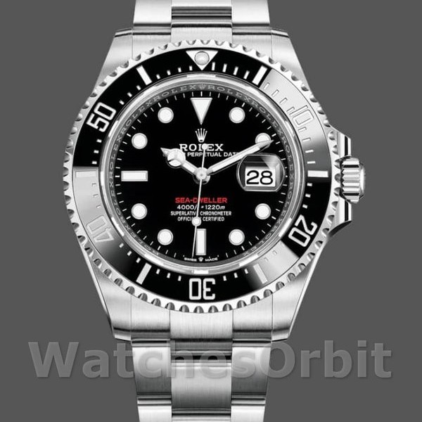 Men's Rolex Sea-Dweller 43mm Men's-126600-Stainless Steel-Black Dial Black
