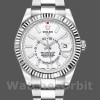 Men's Rolex Sky-Dweller 42mm Men's-326934-Stainless Steel-White Dial White
