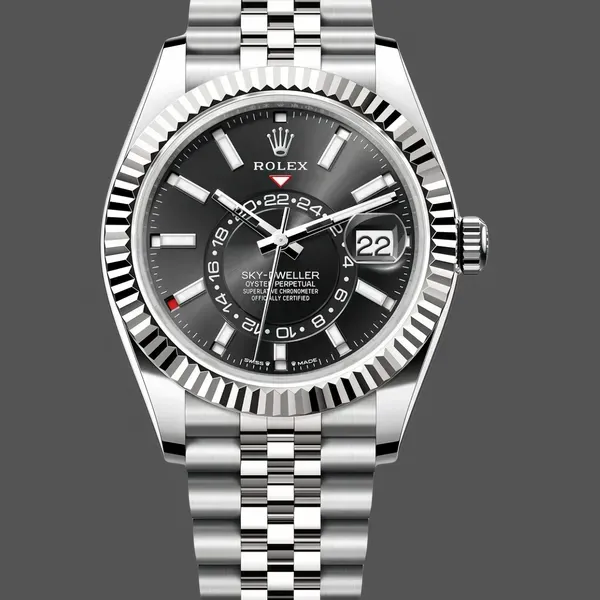 Men's Rolex Sky‑Dweller-m336934 0008, 42mm, Automatic, Jubilee, Black Dial Black