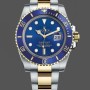 Men's Rolex Submariner Date 40mm Men's-116613LB-Two Tone-Blue Dial Blue