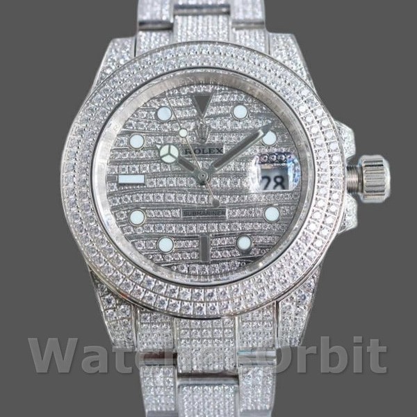 Men's Rolex Submariner-116610LN, Diamond Clad, Diamond