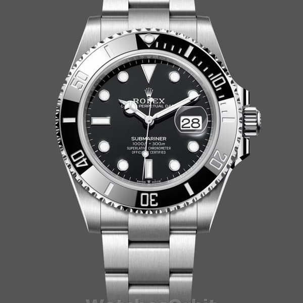 Men's Rolex Submariner 41mm Men's-126610LN 0001-Stainless Steel-Black Dial Black