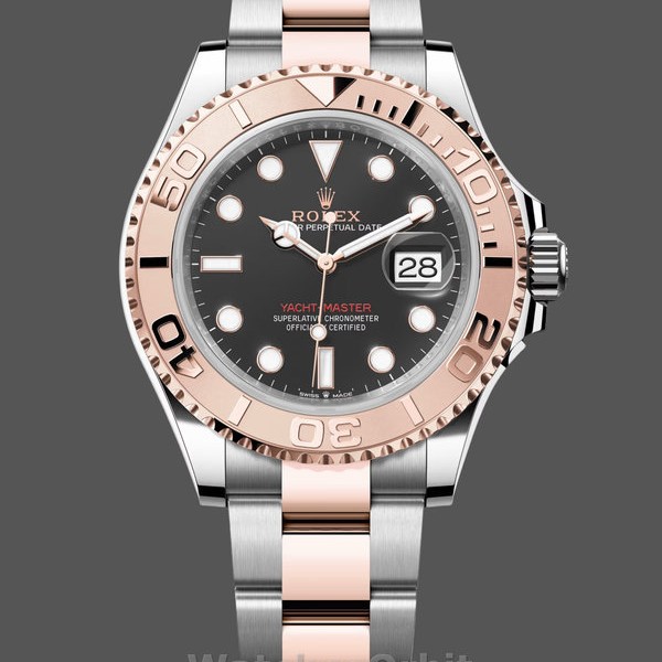 Men's Rolex Yacht‑Master 126621-40mm, Everose Gold, Black Dial, Men’s Black