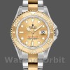 Unisex's Rolex Yacht-Master 35mm Unisex-168623-Steel & Yellow Gold-Champagne Dial Champagne