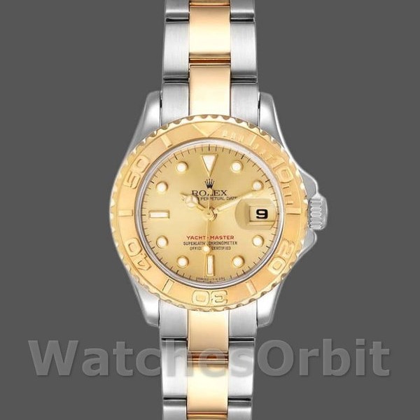 Women's Rolex Yacht-Master 29mm Women's-169623-Steel & Yellow Gold-Champagne Dial Champagne