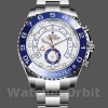 Men's Rolex Yacht‑Master II-116680, 44mm, White Square Dial, Men’s White