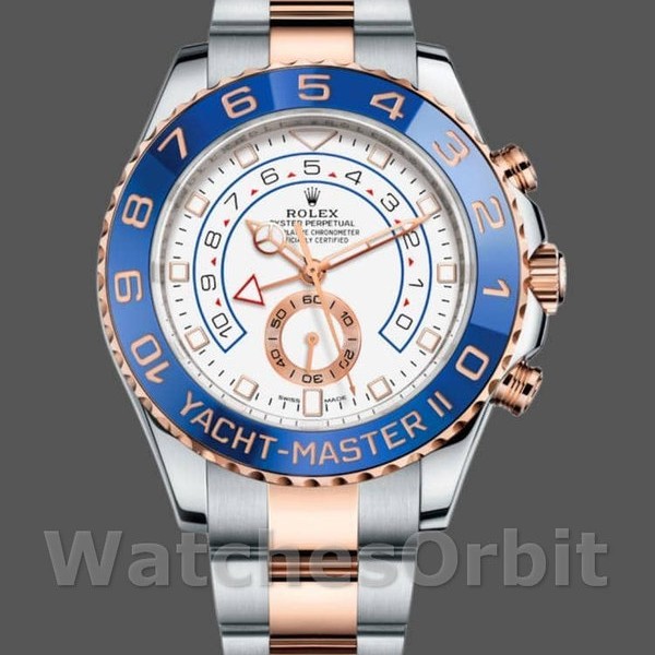Men's Rolex Yacht-Master II 44mm Men's-116681-White Dial White