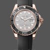 Men's Rolex Yacht‑Master II-126655, 40mm, Rose Gold, Diamond Pave Dial, Men’s Diamond Pave